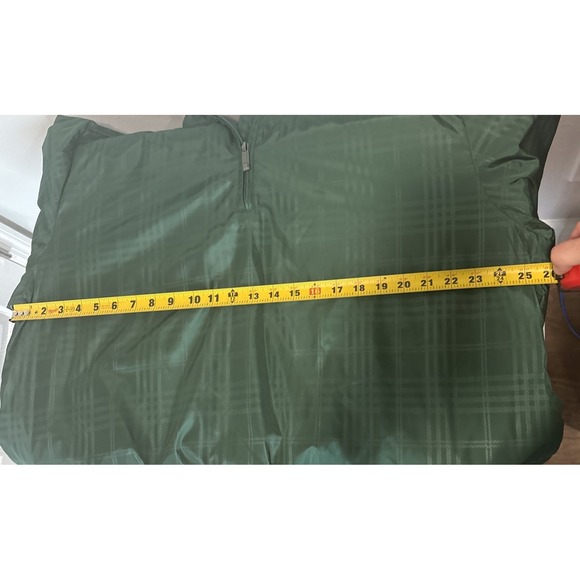 PGA Tour 1/4 Zip Mens XL Green Rain Wind Jacket Pullover Golf Weather Play - Picture 7 of 11